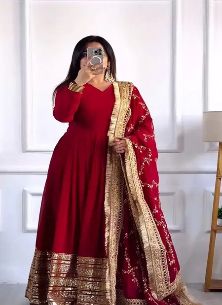Dvd 5063 Faux Georgette With Embrodery Work Top Bottom With Dupatta Wholesalers Suppliers In Mumbai